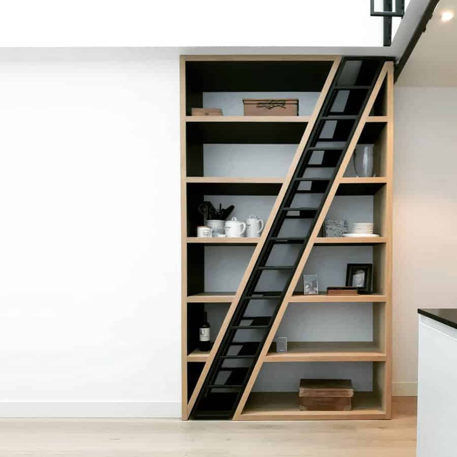 Full length wall shelf