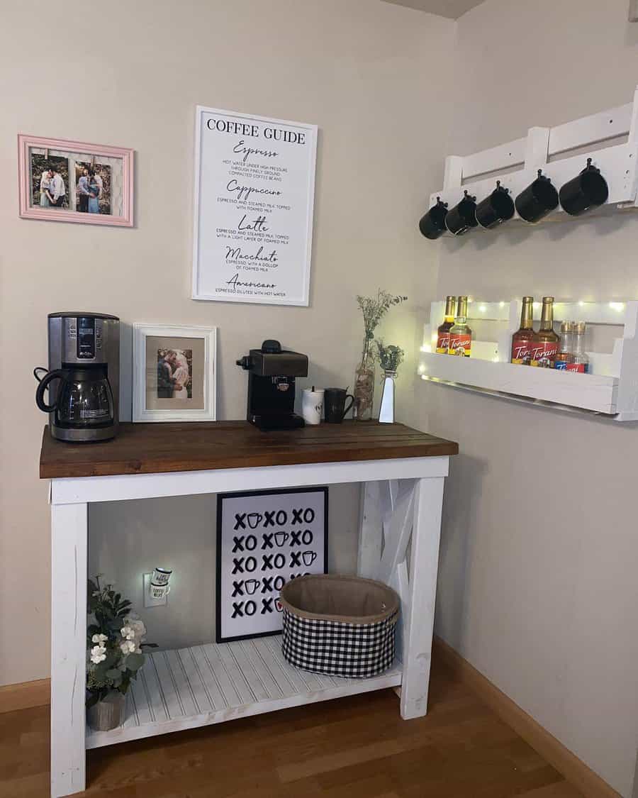 Stylish Coffee Bar Ideas 3s customcabinetry