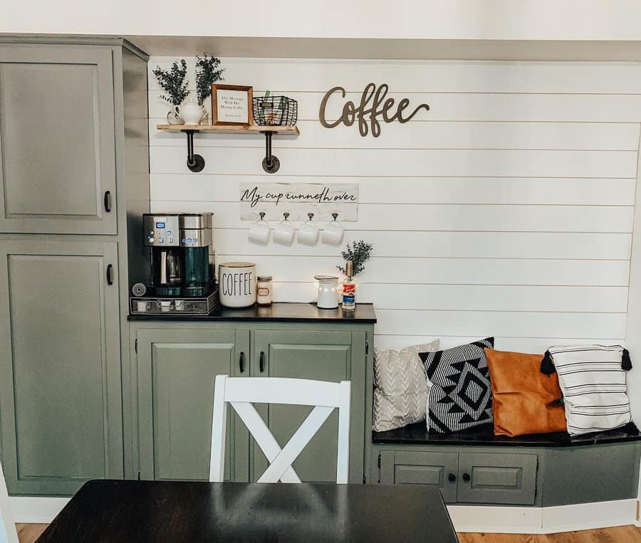 Stylish coffee corner at home