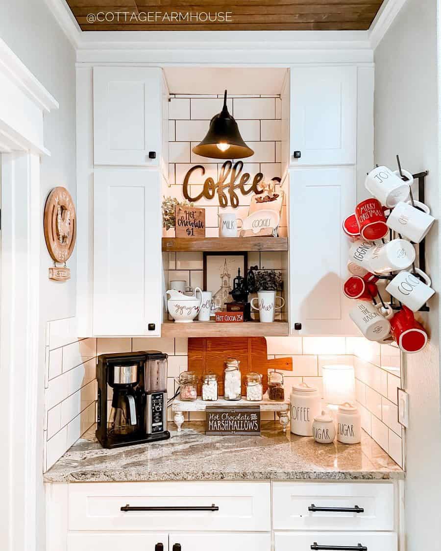 Stylish Coffee Bar Ideas cottagefarmhouse