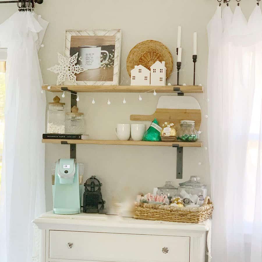 Stylish coffee corner at home