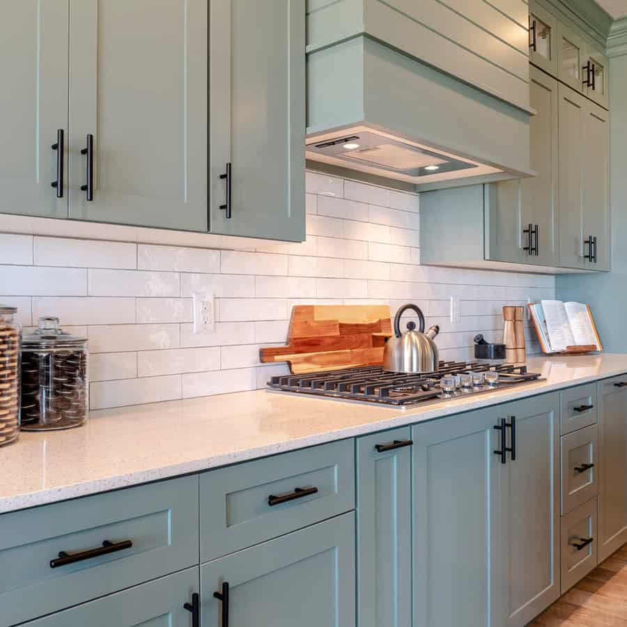 Subway tile kitchen backsplash