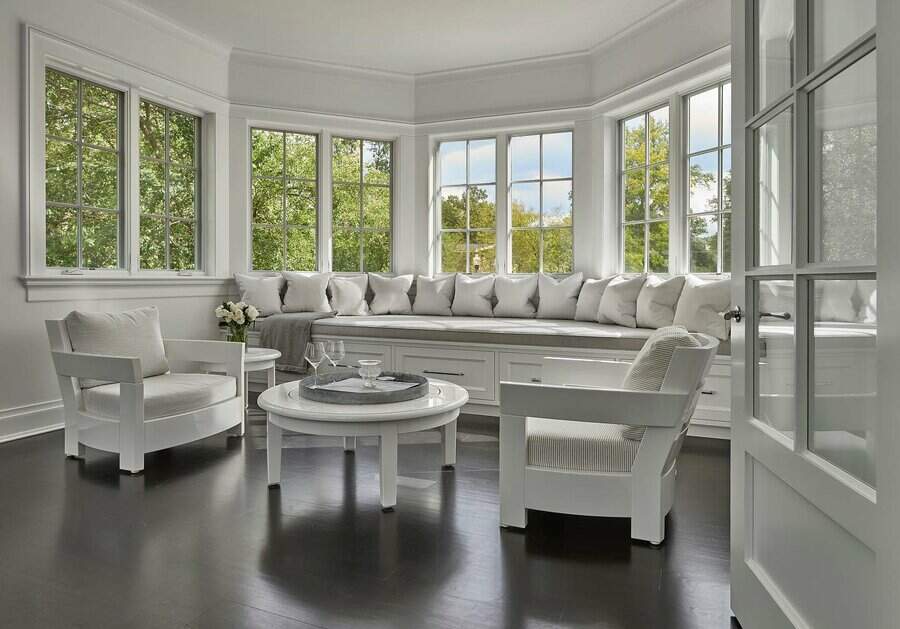 White window seating