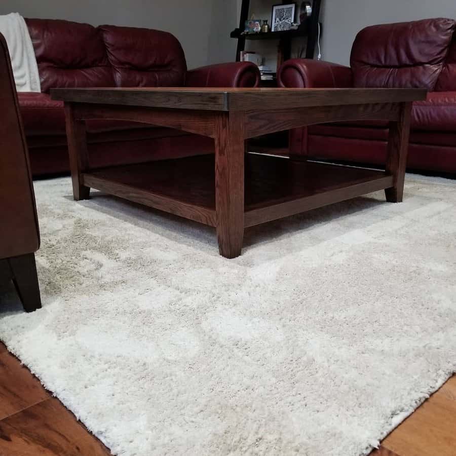 coffee table with open shelving
