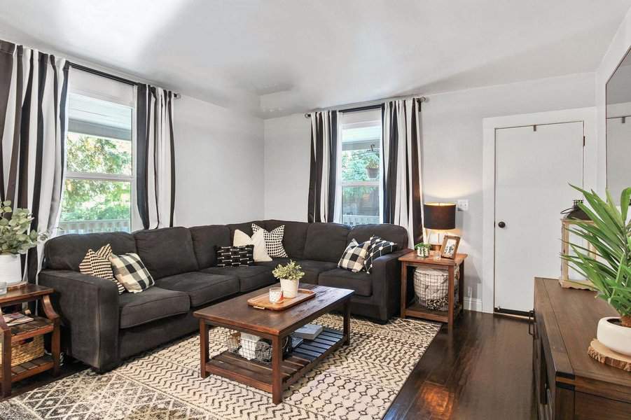 Coffee table with open shelving