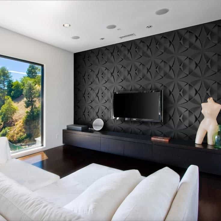 Textured accent wall