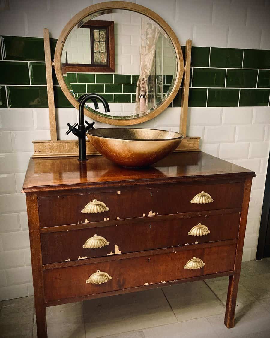 Vintage bathroom cabinet