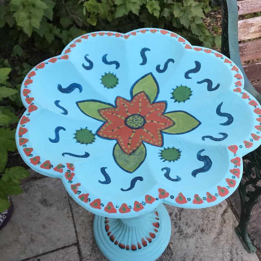 Garden upcycled art