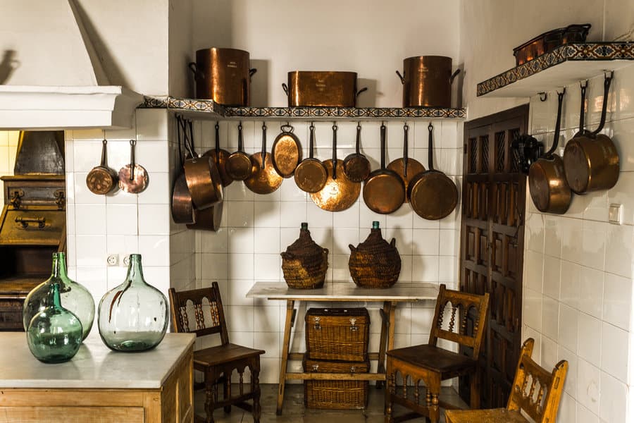 Rustic kitchen with vintage decor