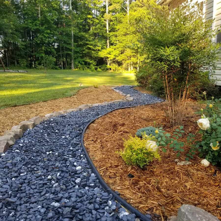 Landscape with pebbles