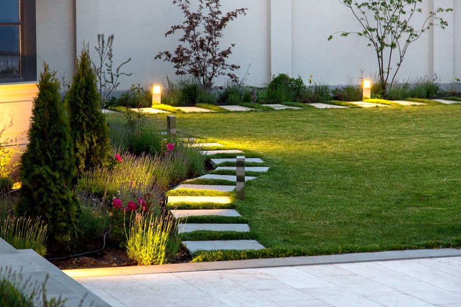 Box Bollard Path Landscape Lights