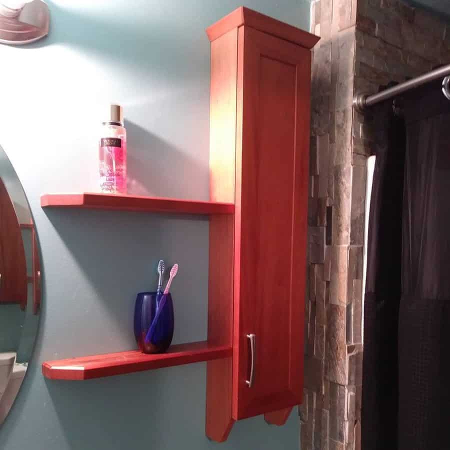 Narrow bathroom cabinet