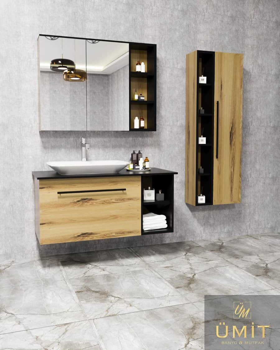 Narrow bathroom cabinet