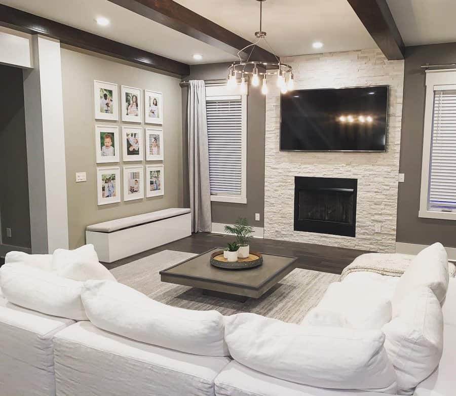 Grey color schemes for living room