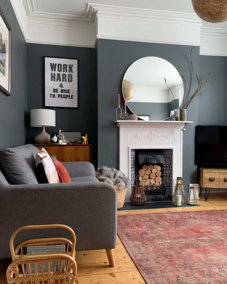 Wall Gray Living Room Ideas thehousethatjenbuilt