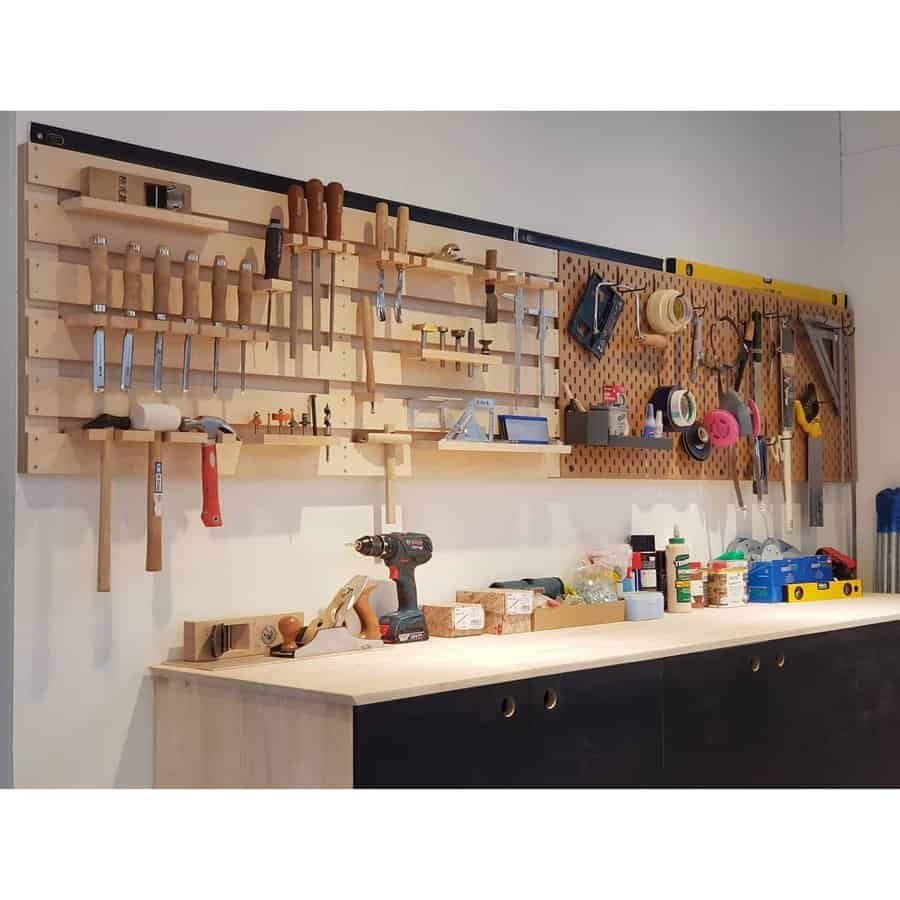 wood pallet tool storage