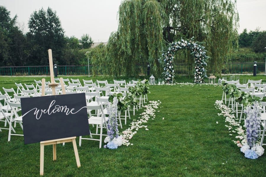 Wedding welcome sign