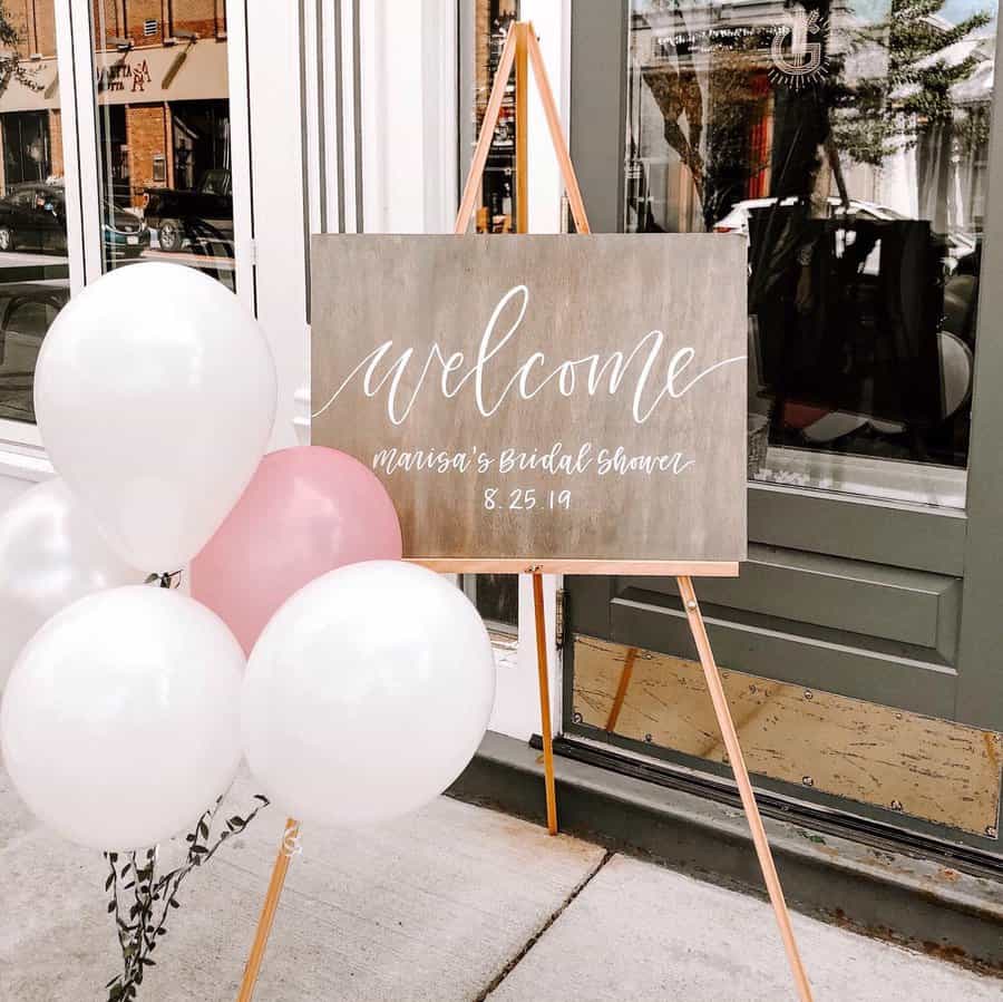 Wedding welcome sign