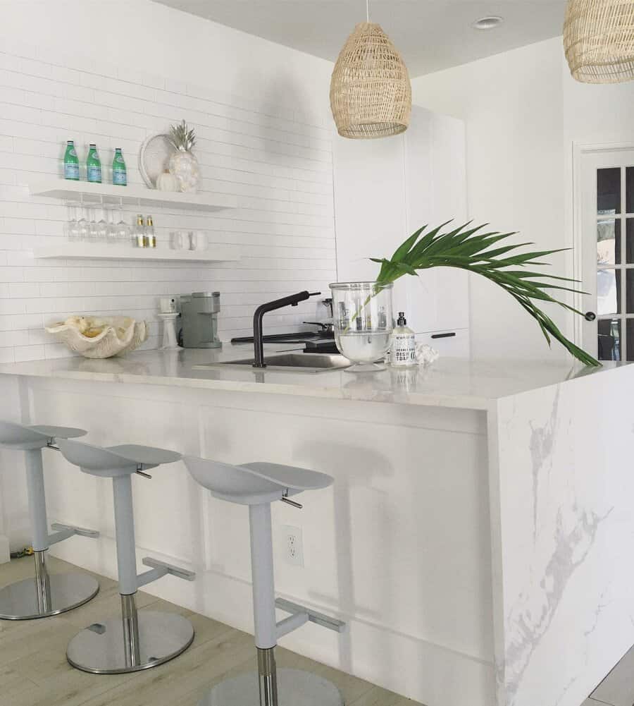 White coastal decor