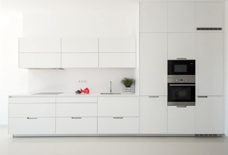 White kitchen cabinet