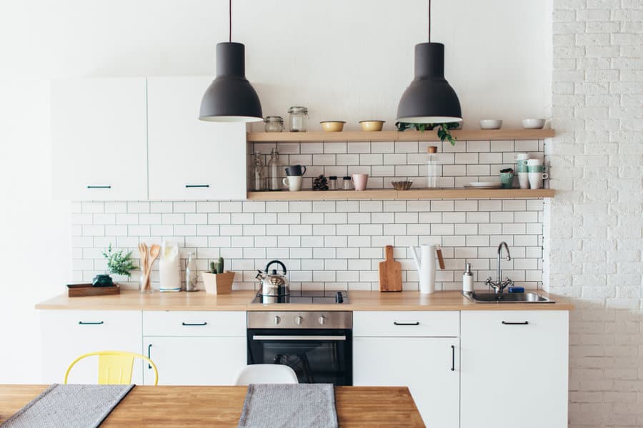 White kitchen cabinet