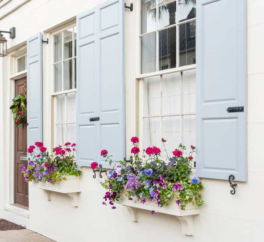 White window box