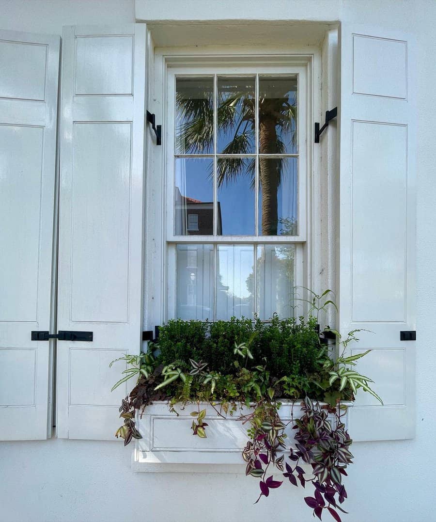 White window box