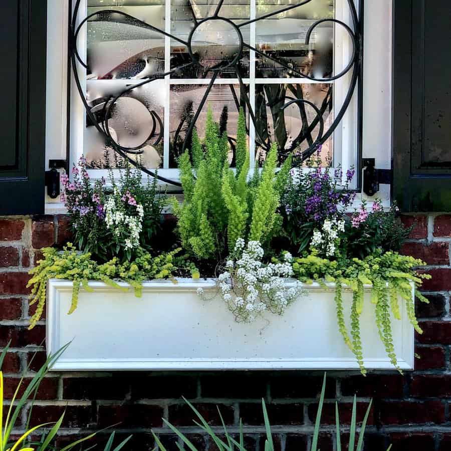 White window box