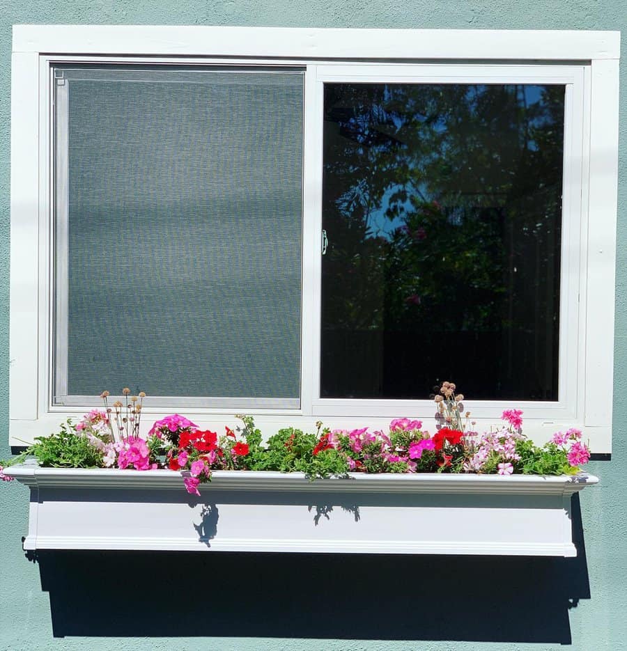 White window box