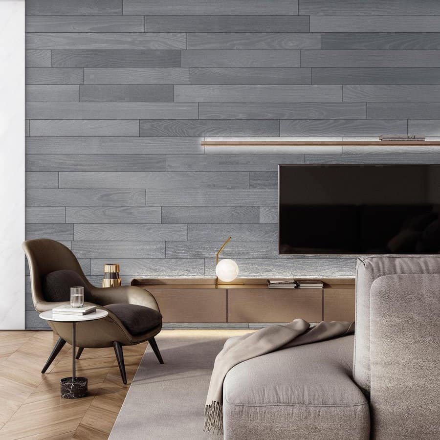 Wood accent wall