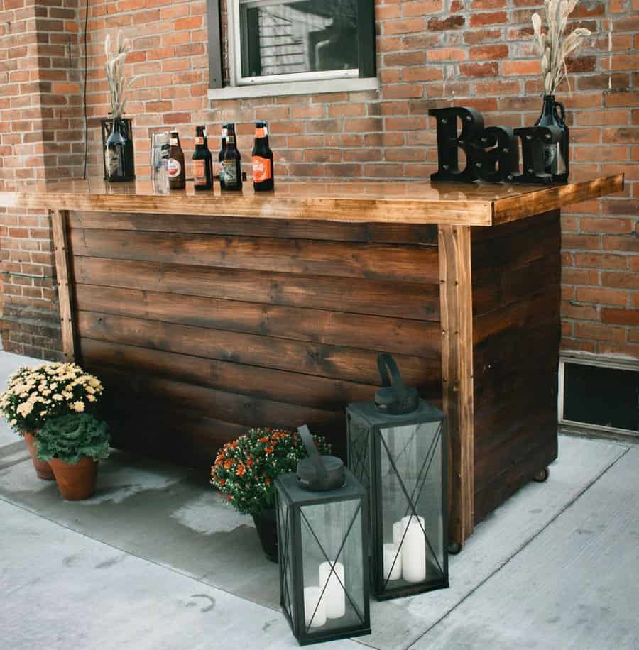 Wood Backyard Bar Ideas louisandcobars