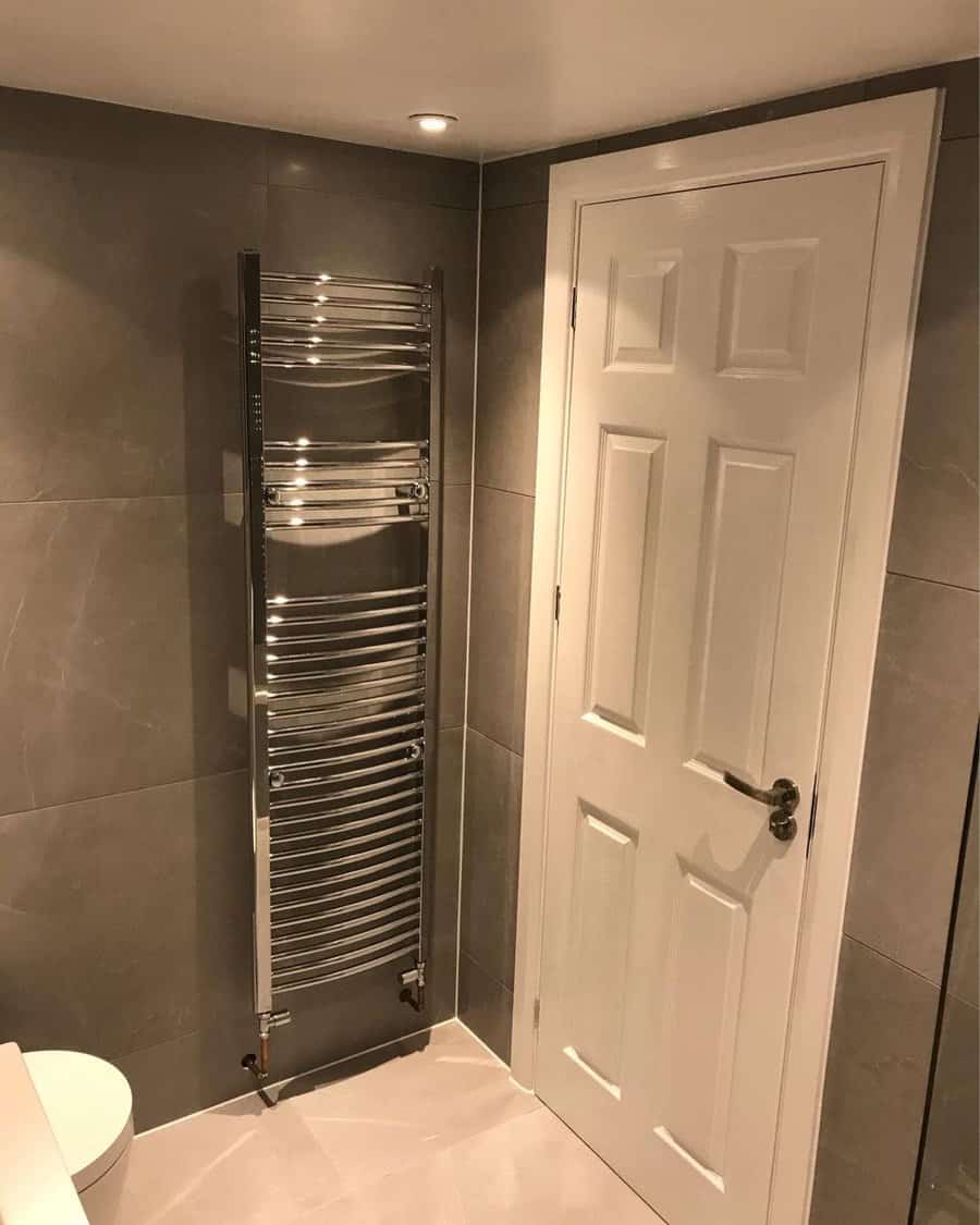 White bathroom door