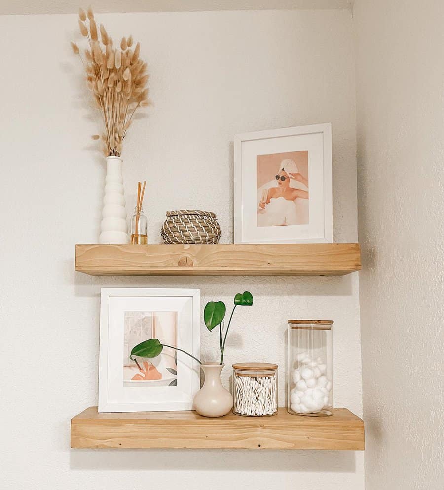 DIY wood shelf