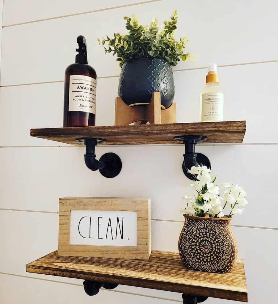 DIY wood shelf