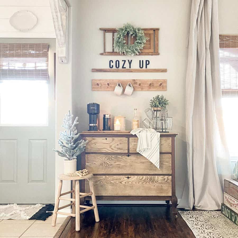 Wood Coffee Bar Ideas simplystyled.home