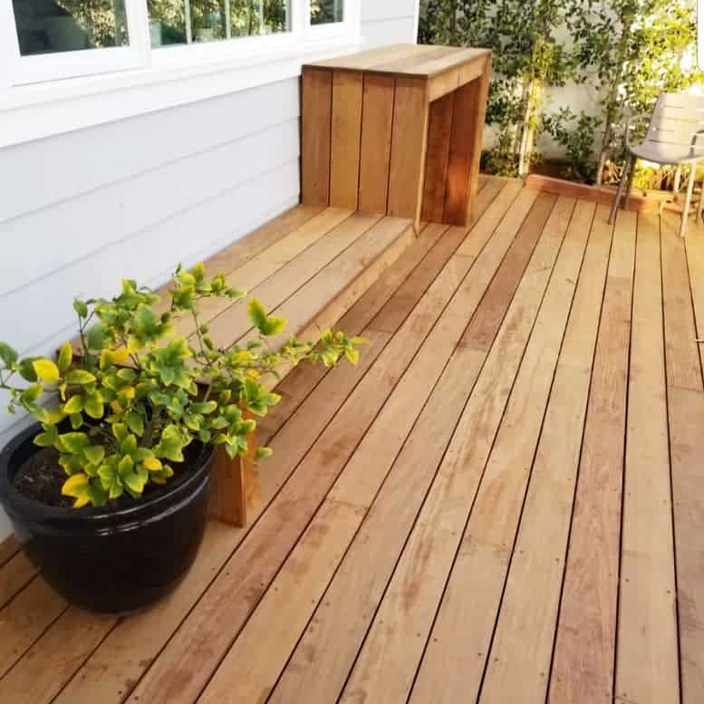 high-low deck bench