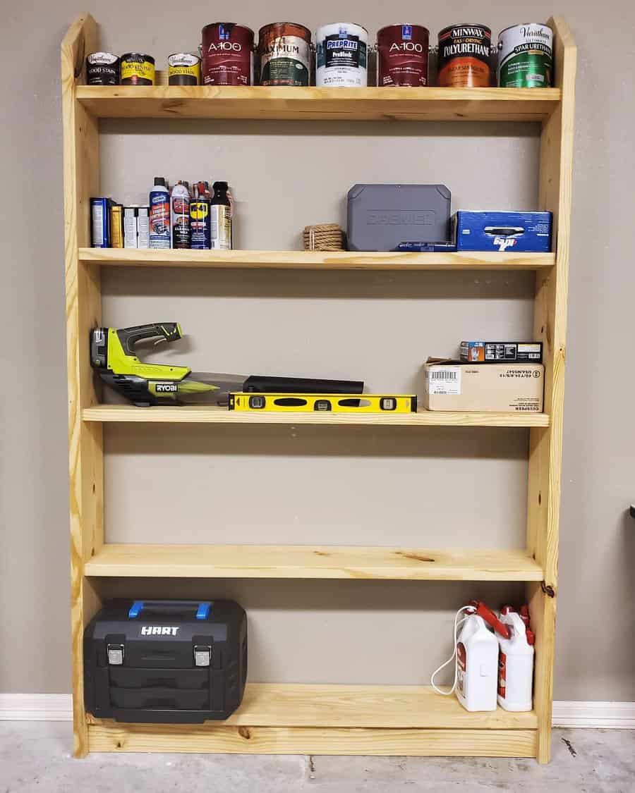 Wood Garage Shelf Ideas trooperjoe73