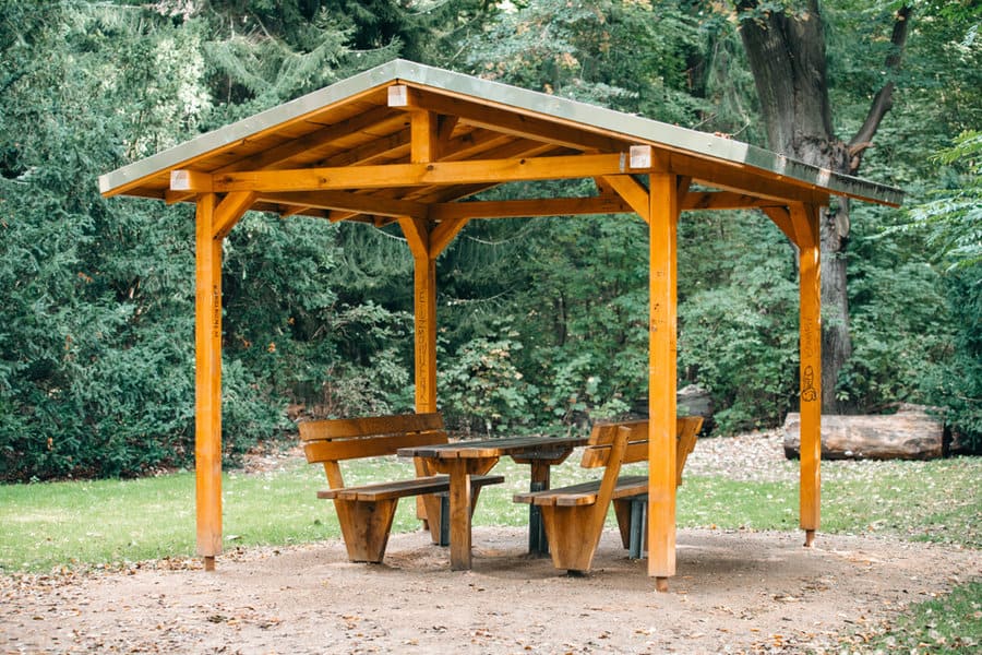 Bungalow wood gazebo