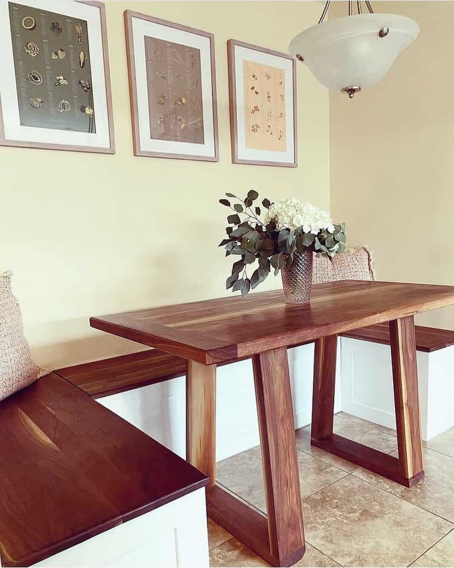 Wood kitchen nook