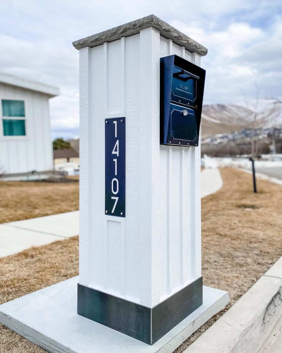 Wooden mailboxes