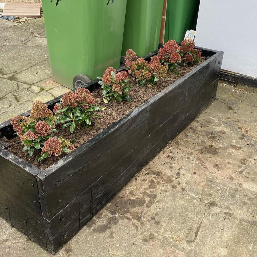 Wooden planter box