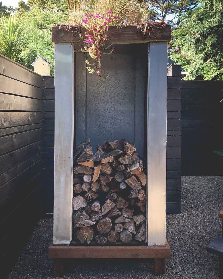 Wood shed storage