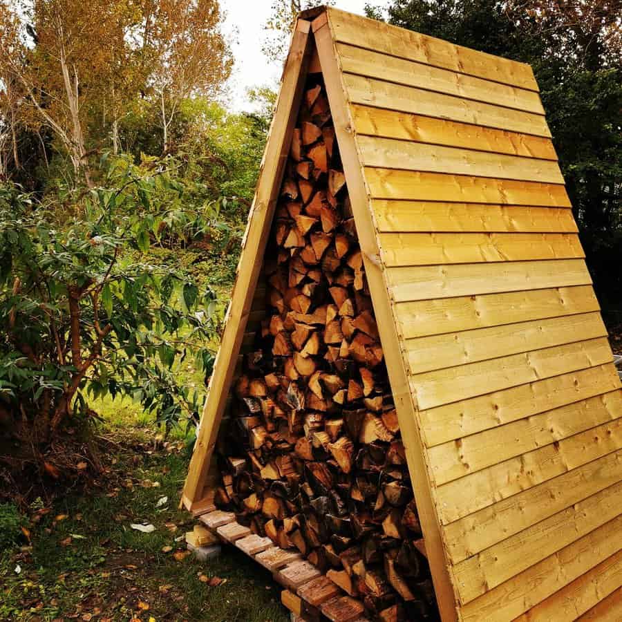 Wood shed storage