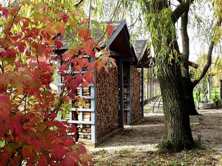 Wood shed storage