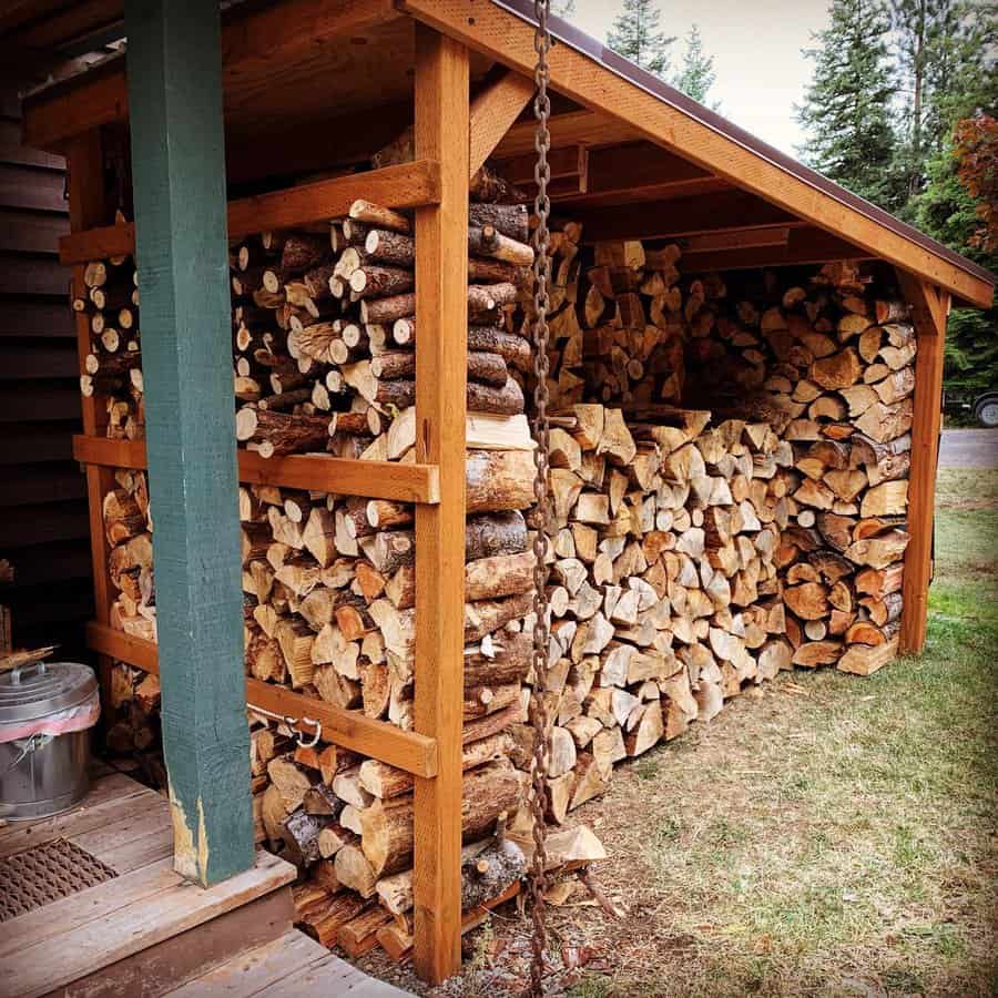 Wood shed storage