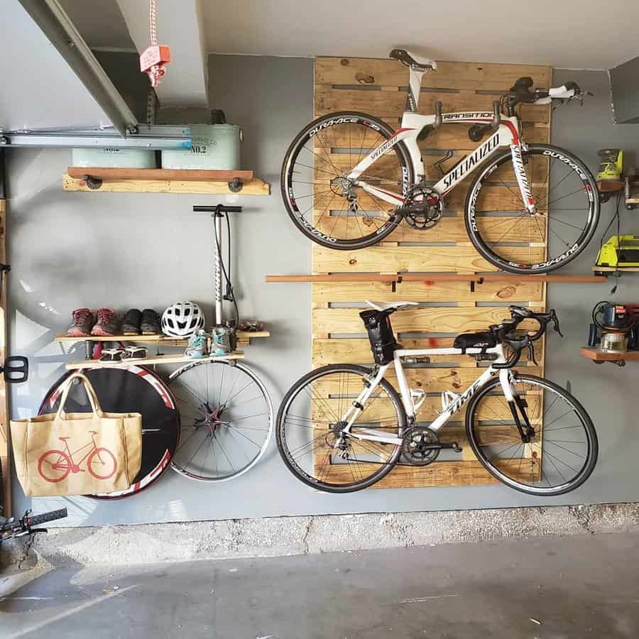 wood pallet bike rack
