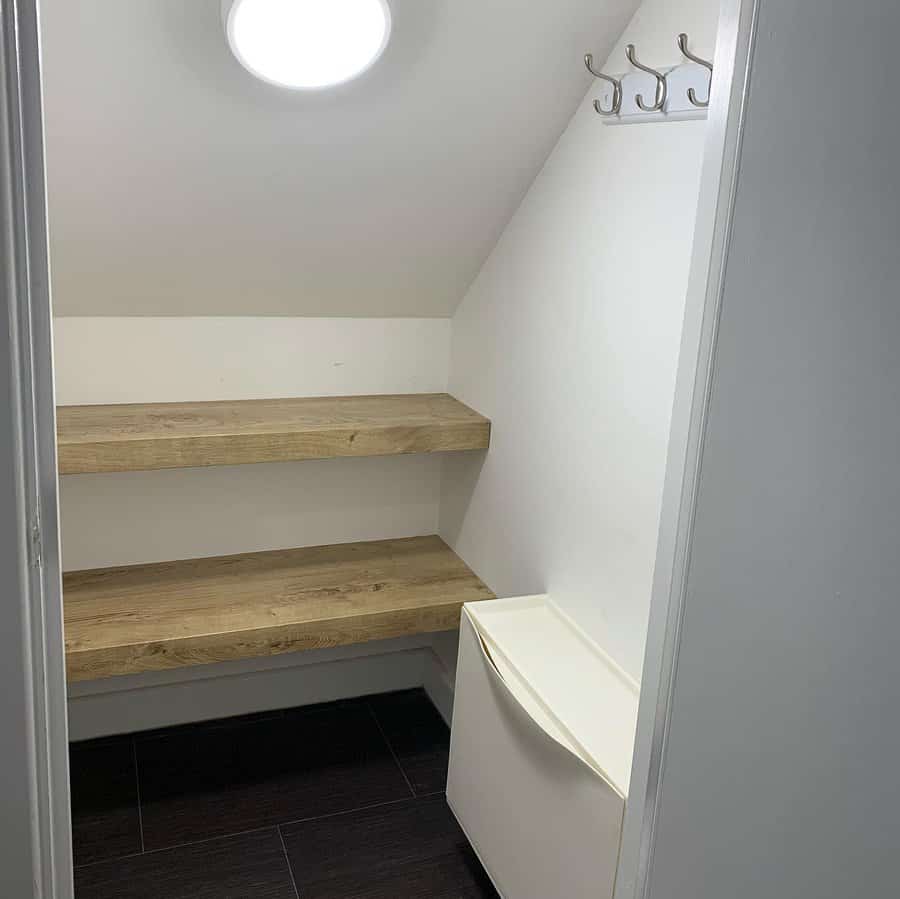 Mudroom shelves