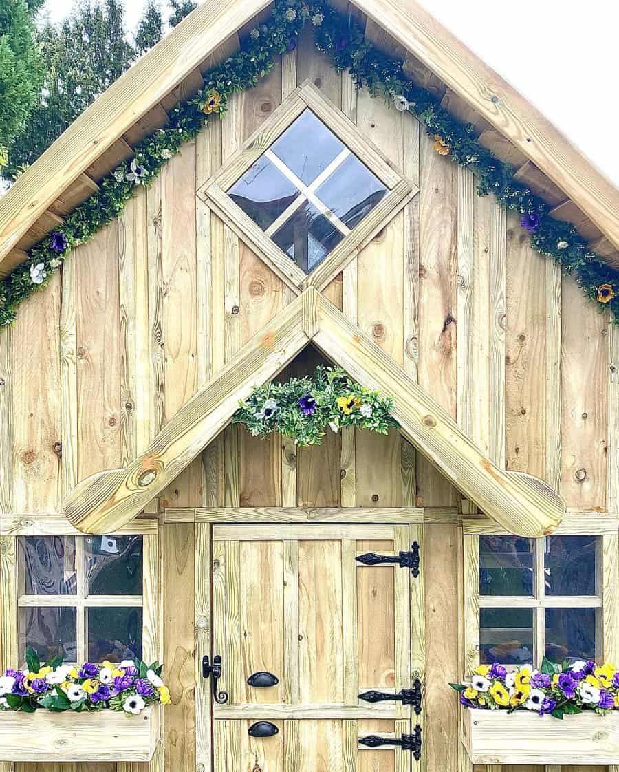 Wooden window box