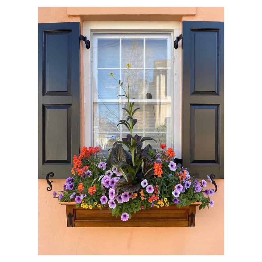 Wooden window box