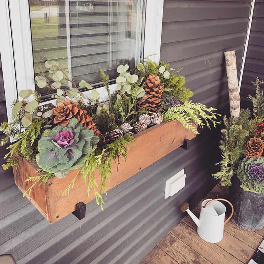 Wooden window box